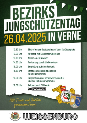 Plakat zum Bezirksjungschützentag 2025